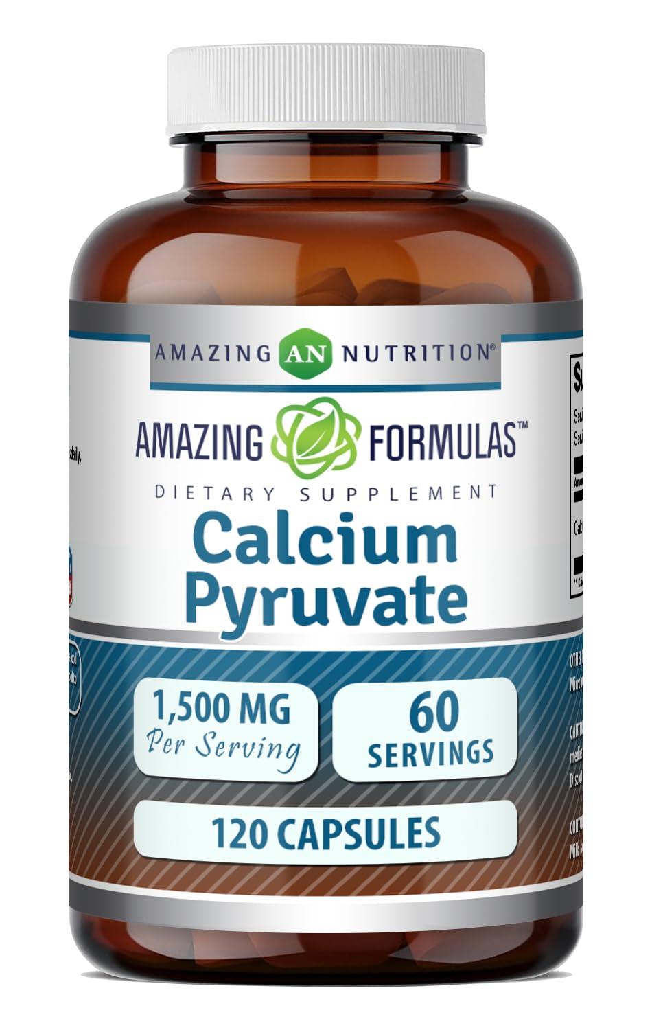 Amazing Nutrition Calcium Pyruvate Supplement Capsule, 120 Capsules