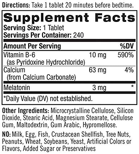 Natrol Melatonin 3 mg Capsule, 240 Count