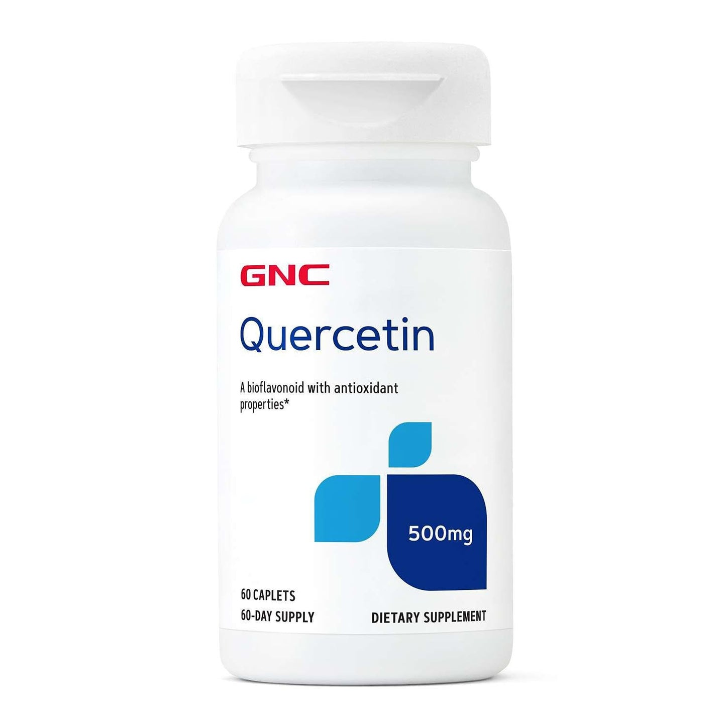 GNC Quercetin Daily Antioxidant Supplement Caplets 60 Count