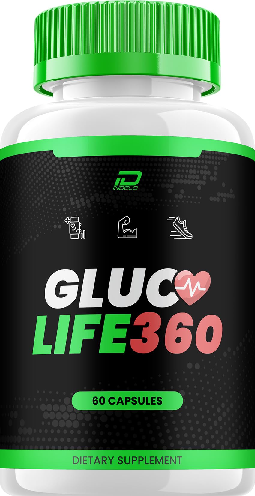 Indelo Gluco Life 360 Capsules 60 Count