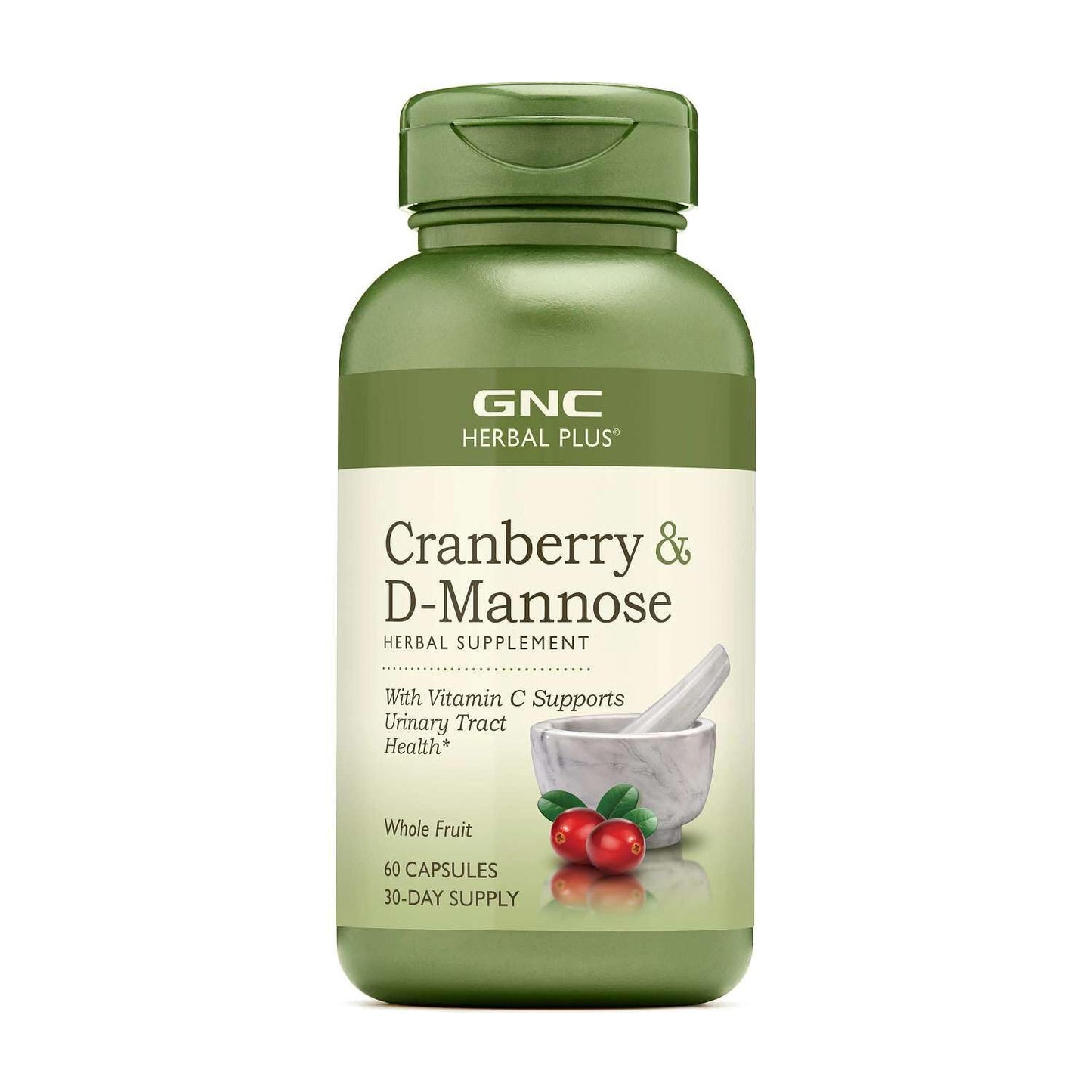 GNC Herbal Plus Cranberry D-Mannose Capsules 60