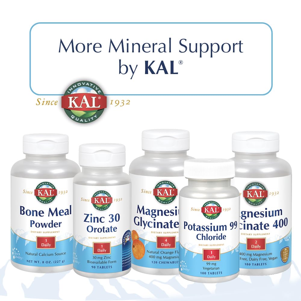 KAL Calcium Citrate with D 1000 IU Tablets, 90 Count