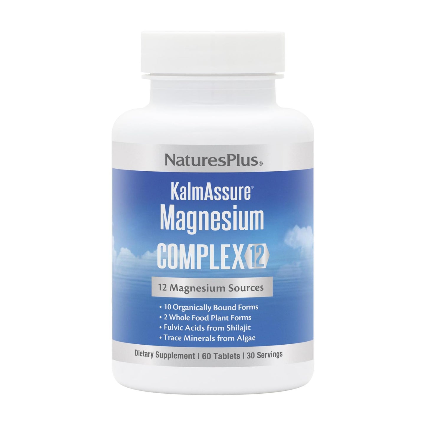 NaturesPlus KalmAssure Magnesium Complex 12 Capsules, 60 Count