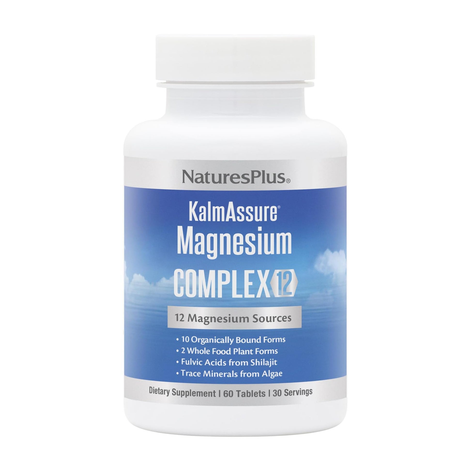 NaturesPlus KalmAssure Magnesium Complex 12 Capsules, 60 Count