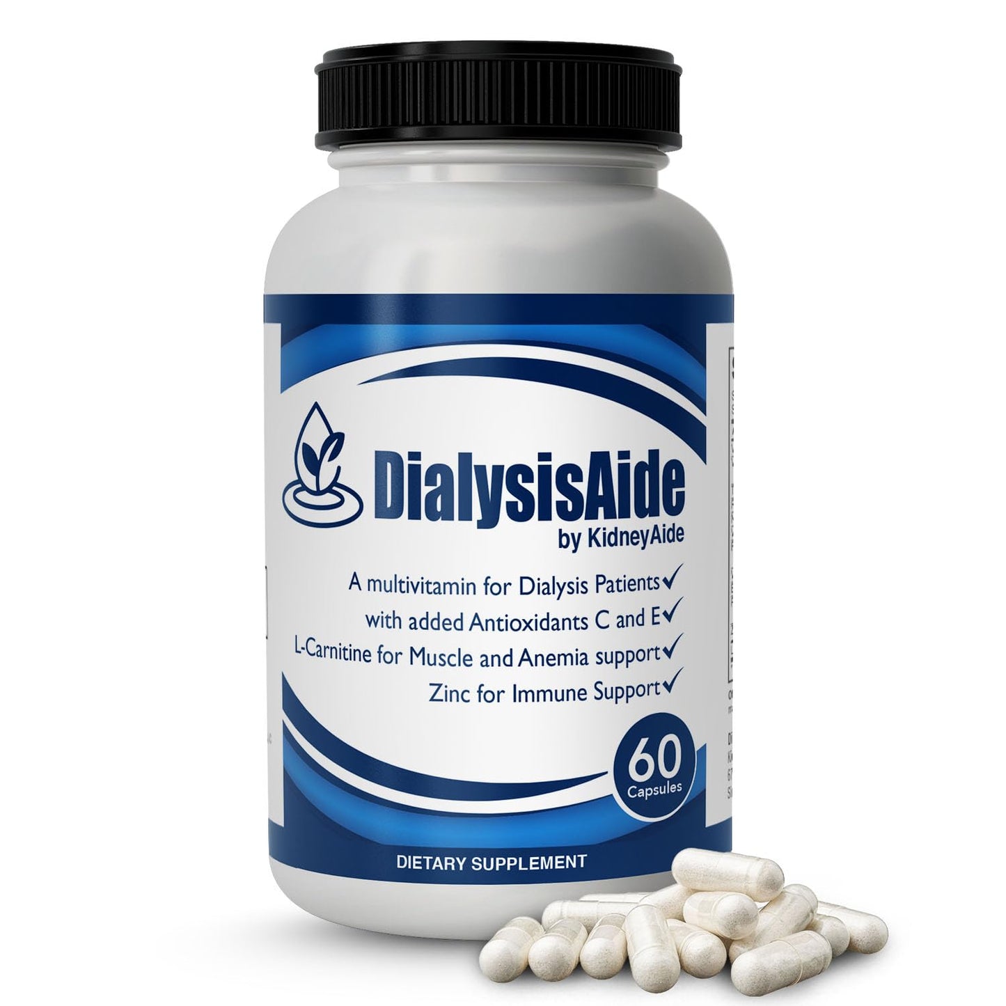 KidneyAide Renal Replacement Therapy Complete Multivitamin Capsule 60 Count
