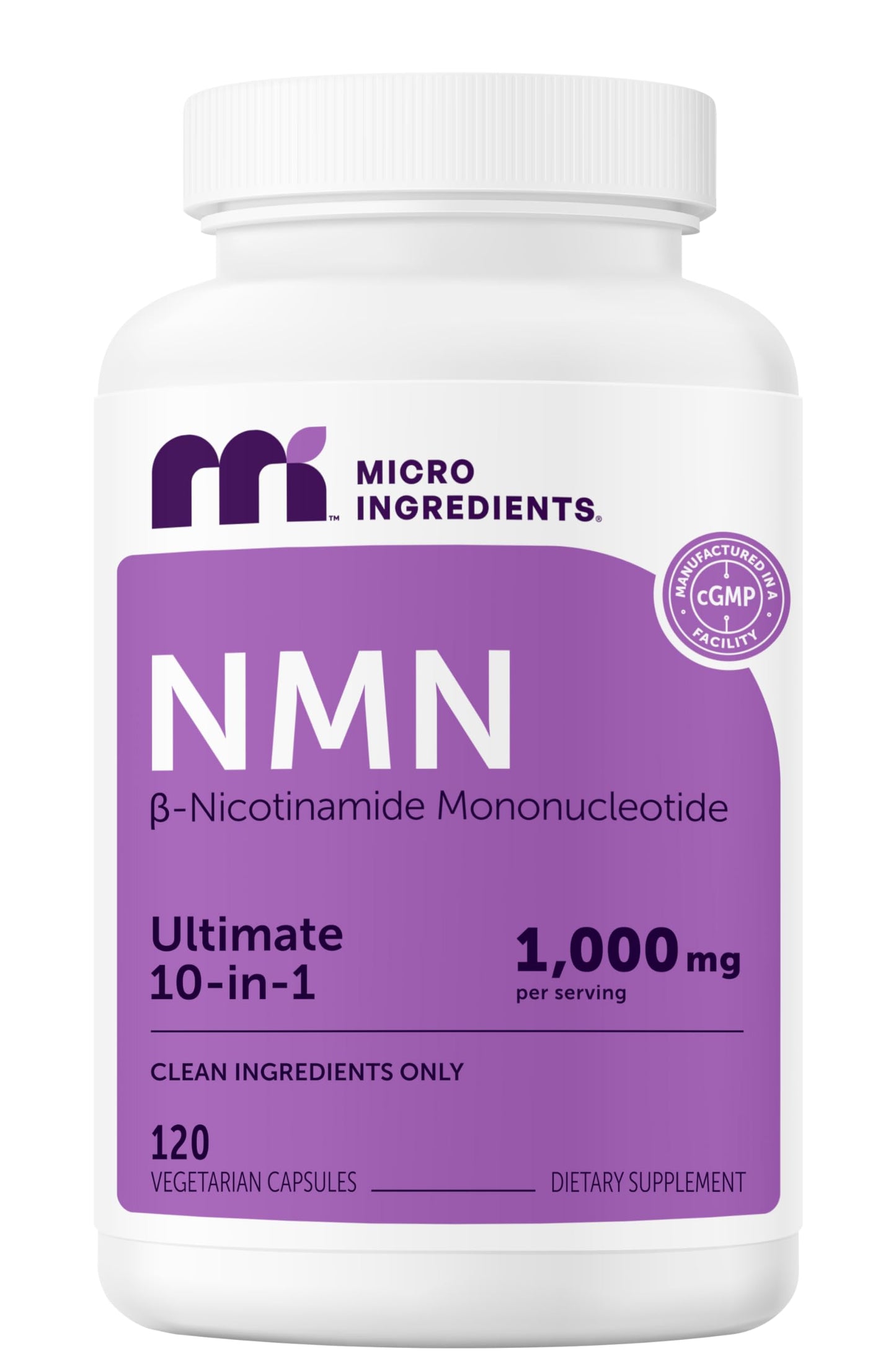 Micro Ingredients NMN Complex 1000mg Per Serving Softgels 120