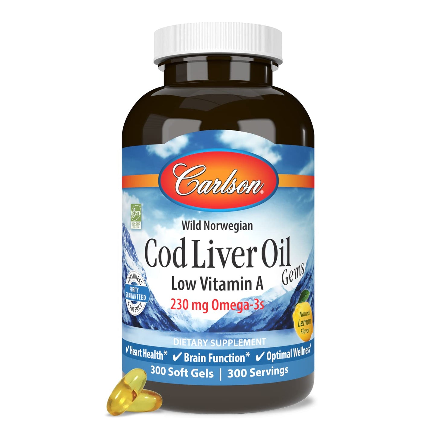 Carlson Cod Liver Oil Gems Softgel 300