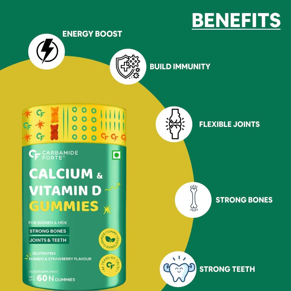 Generic Calcium with Vitamin D Gummies, 60 Gummies