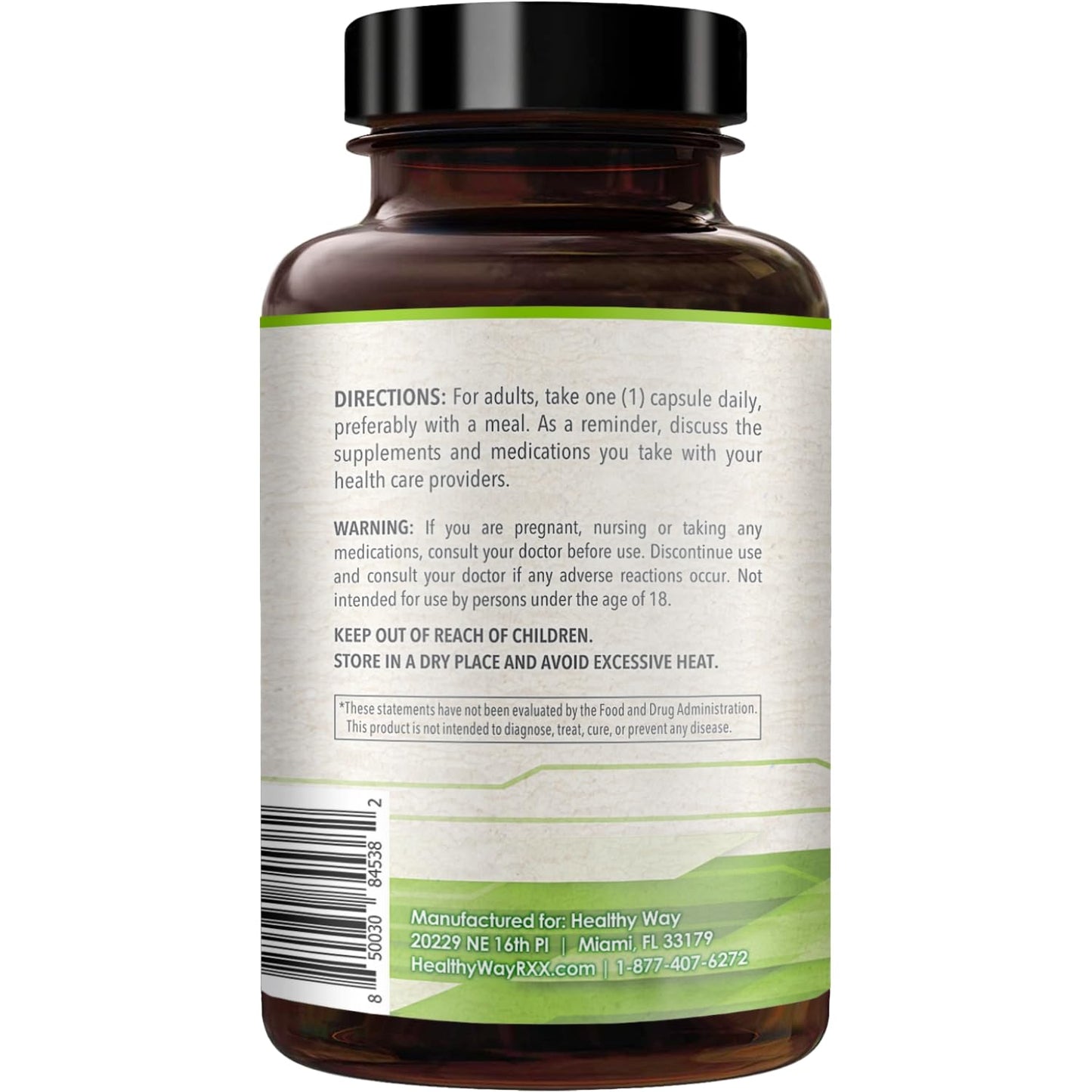 HealthyWayRx 500mg SAM-e Supplement - S-Adenosyl-L-Methionine for Brain Liver and Mood Support, Non-GMO High Absorption, 180 Capsules