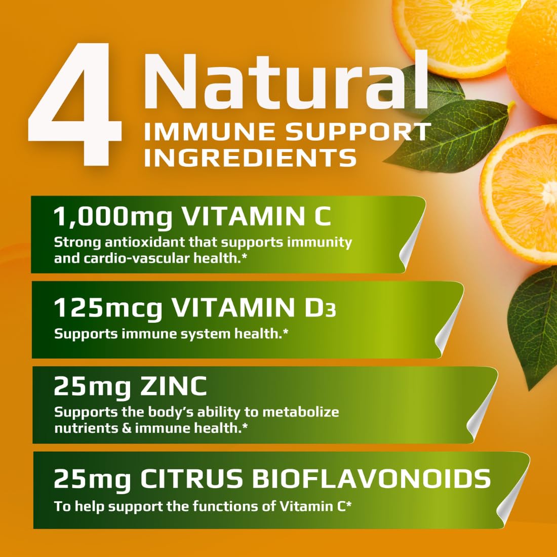 Muscle Food Labs CDZ Vitamin C 1000mg, Vitamin D3 125mcg, Zinc 25mg Non-GMO Gluten Free Powder, 2 Pack