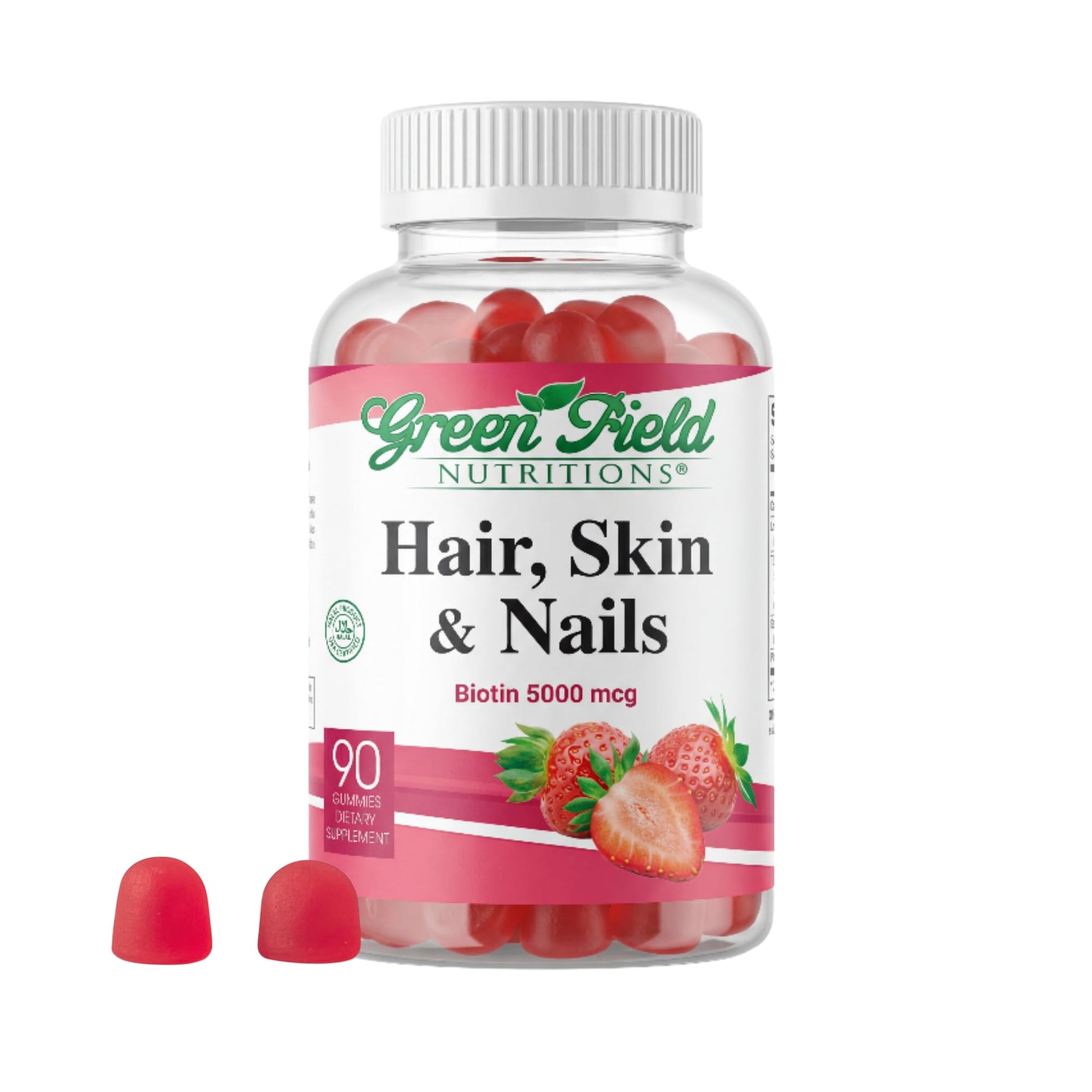 GREEN FIELD NUTRITIONS Biotin Gummies 90 Gummies