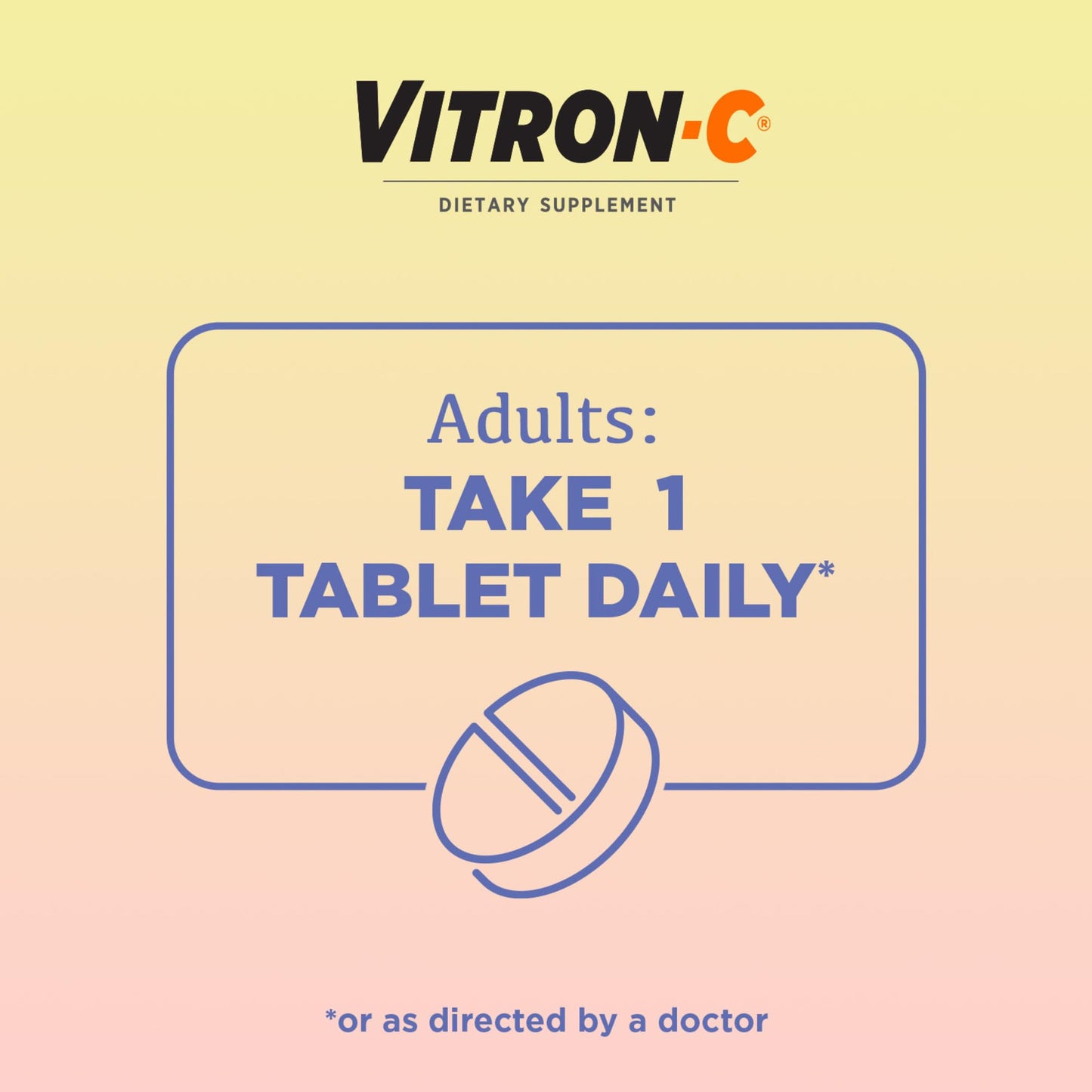 Vitron-C Iron Supplement for Women with Vitamin C, 60 Tablets