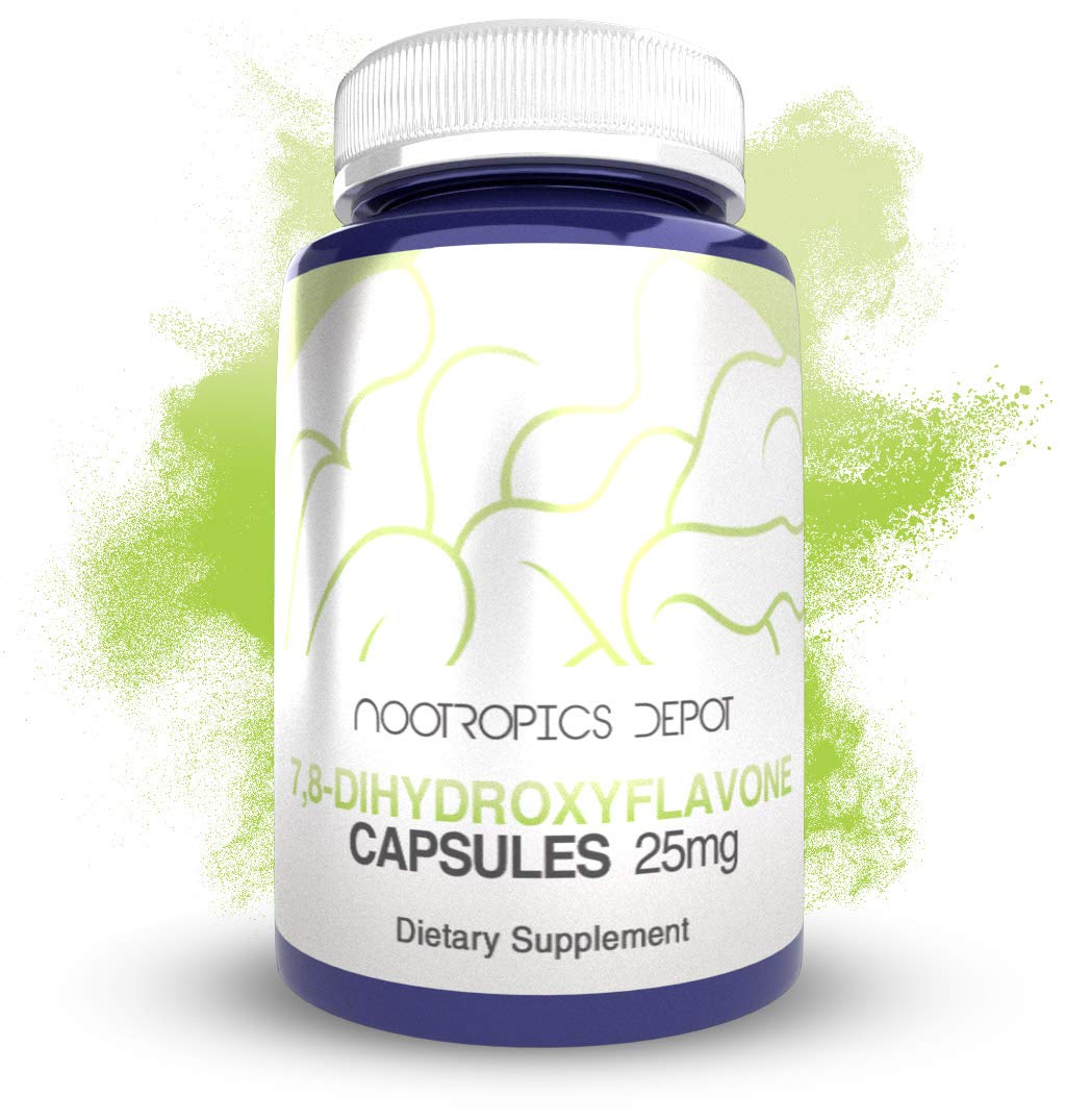 Nootropics Depot 7,8-Dihydroxyflavone 25mg Capsules, 60 Count