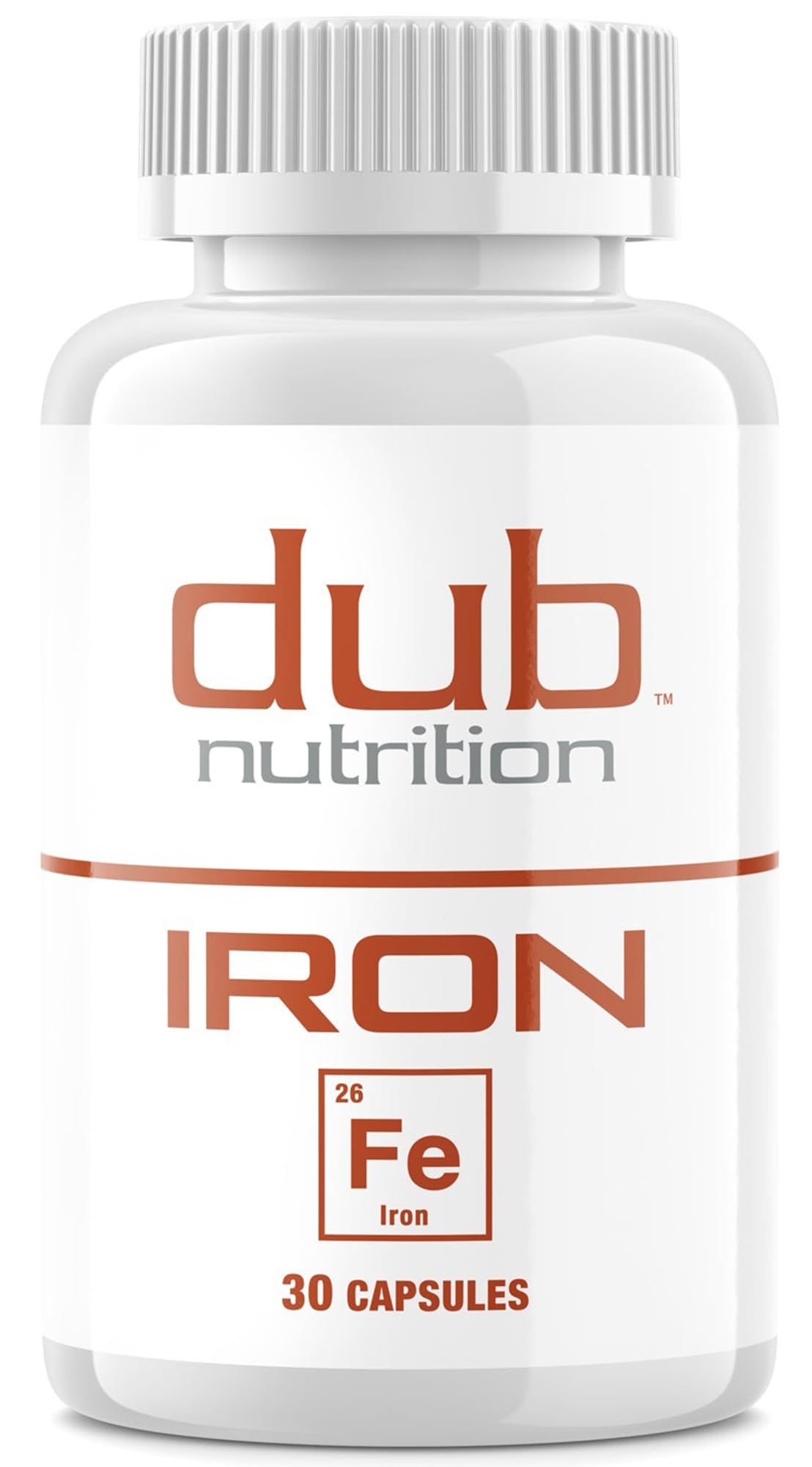 Dub Nutrition Iron Supplement Capsules 30 Count