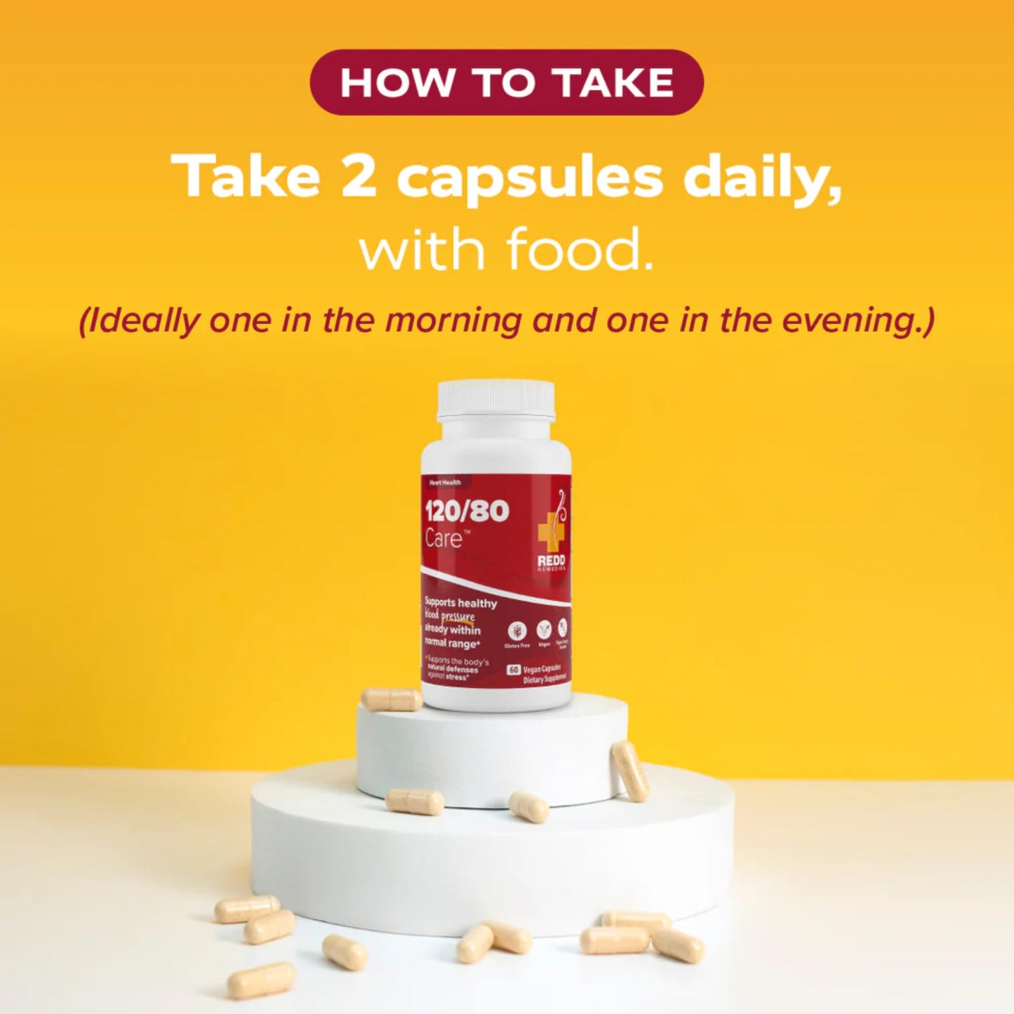 Redd Remedies 120/80 Care and MenoWise, 120 Capsules