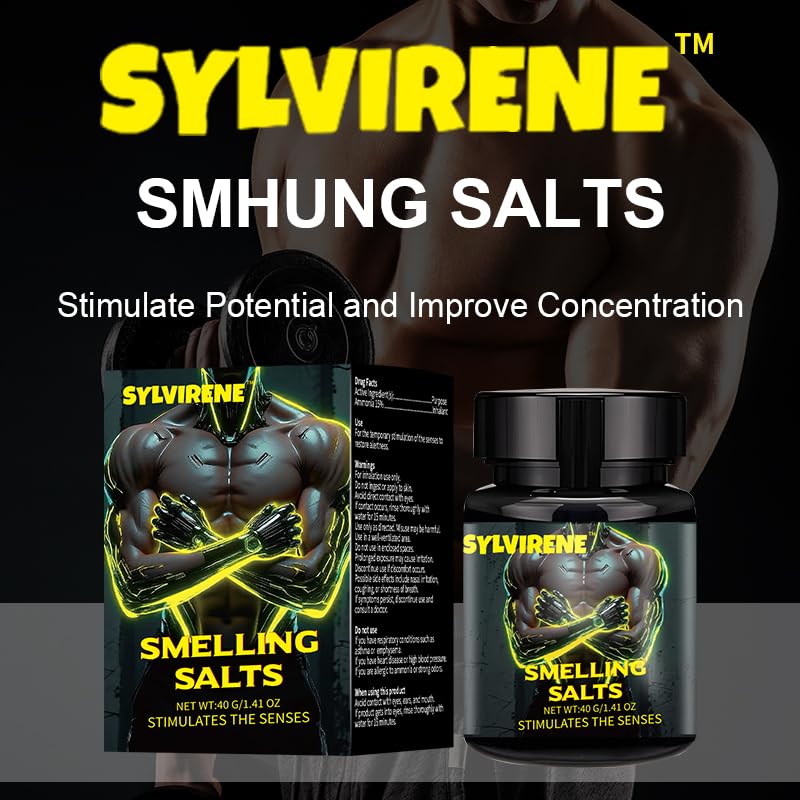 Sylvirene Powerful Smelling Salts Wake Up for Athletes Powder, 3 oz