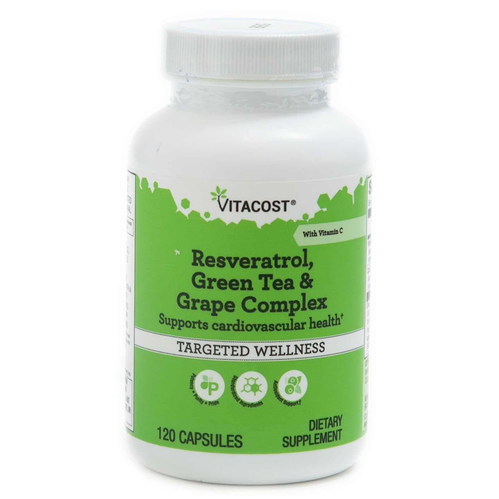 Vitacost Resveratrol Green Tea & Grape Complex Capsule, 1 Capsule