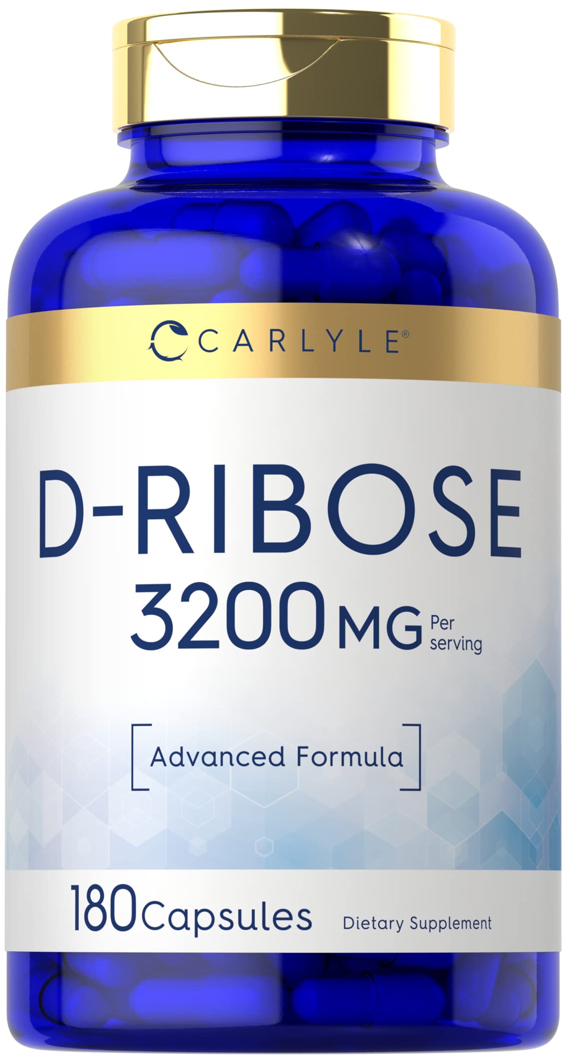 Carlyle D-Ribose 3200mg Capsules 180 Count