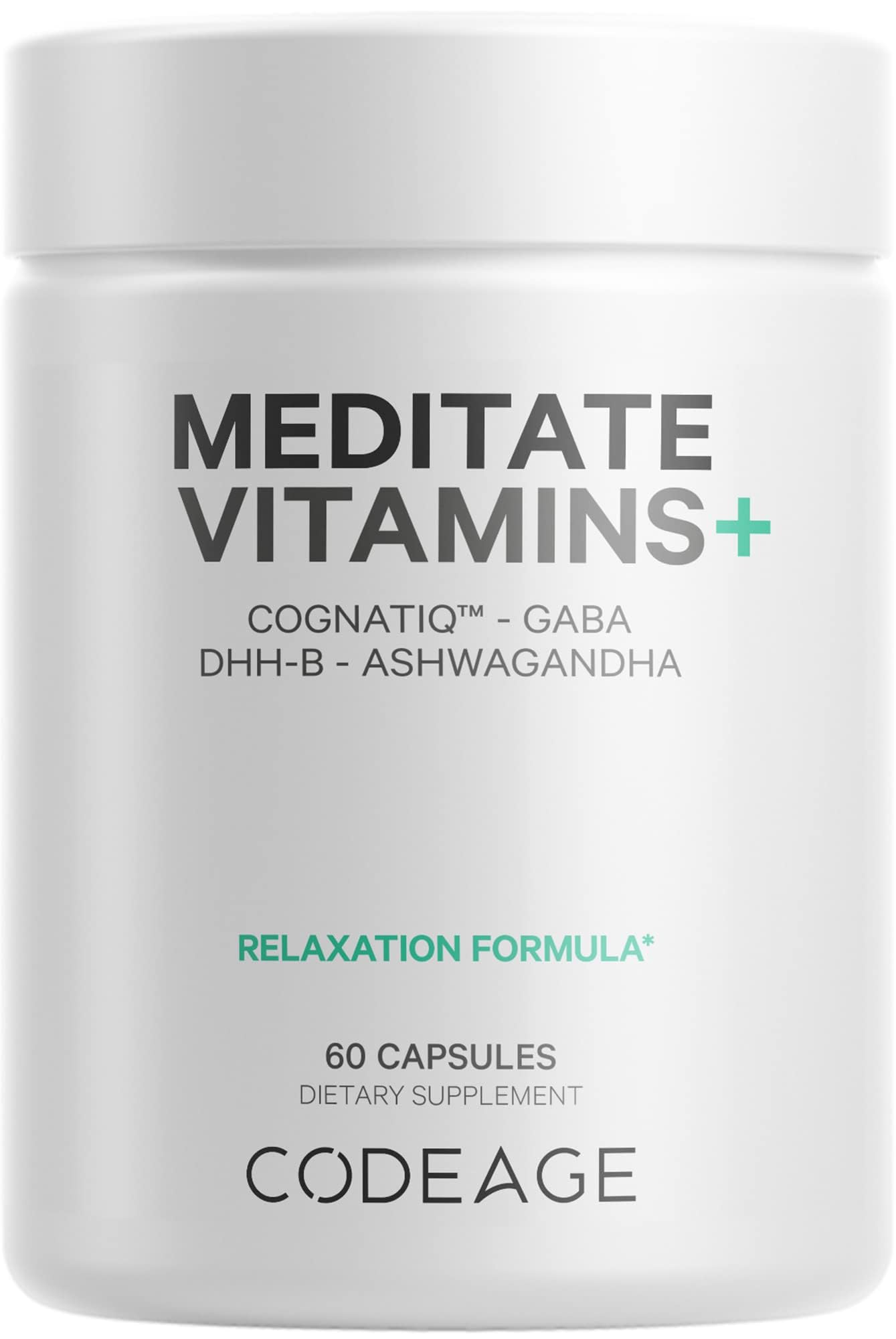 Codeage Meditate Vitamins+ Supplement - 60 Capsules