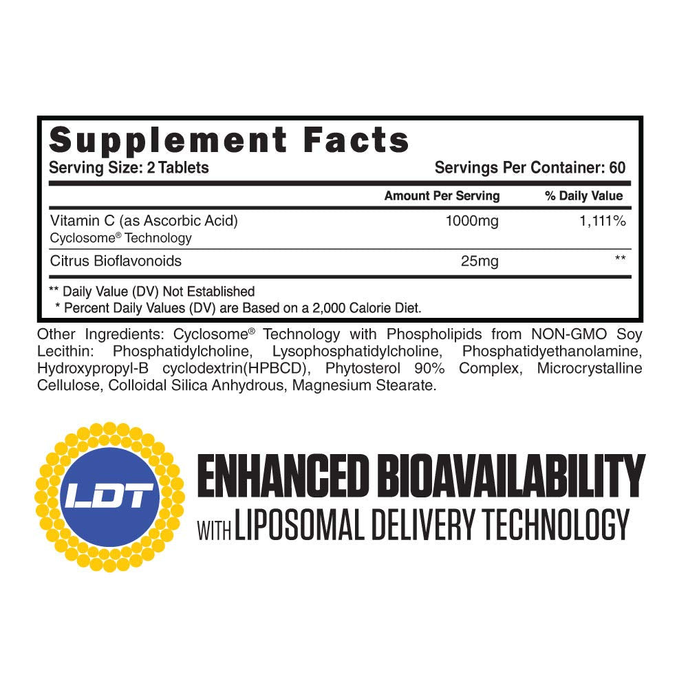 Steel Supplements Vitamin C Liposomal Tablets 120