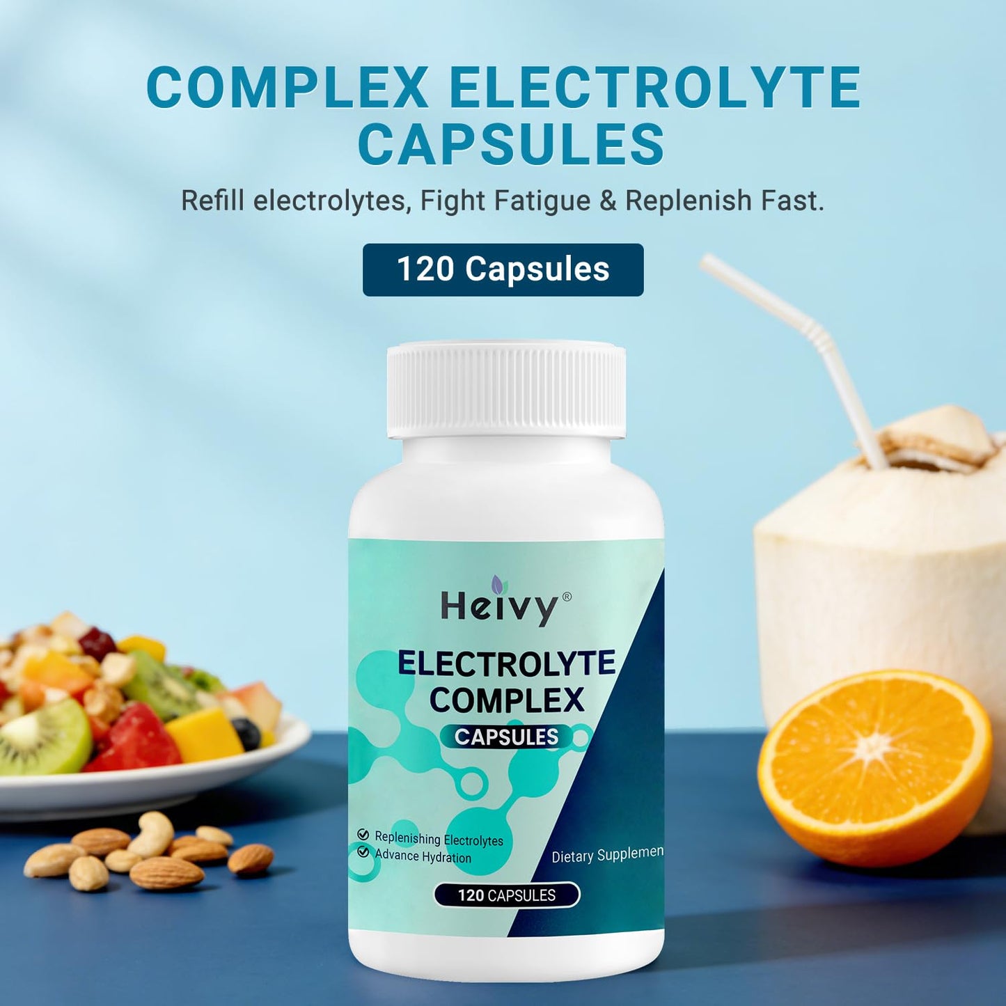 Heivy 8-in-1 Electrolytes Complex 120 Capsules