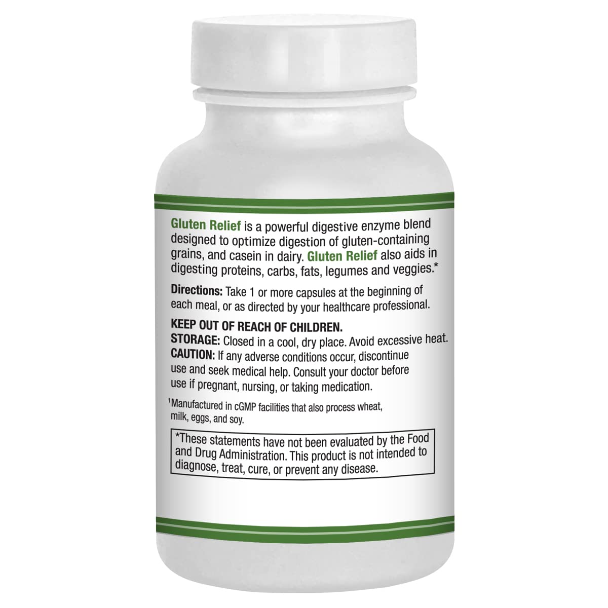 AST Enzymes Gluten Relief Plus Capsules 90 Count