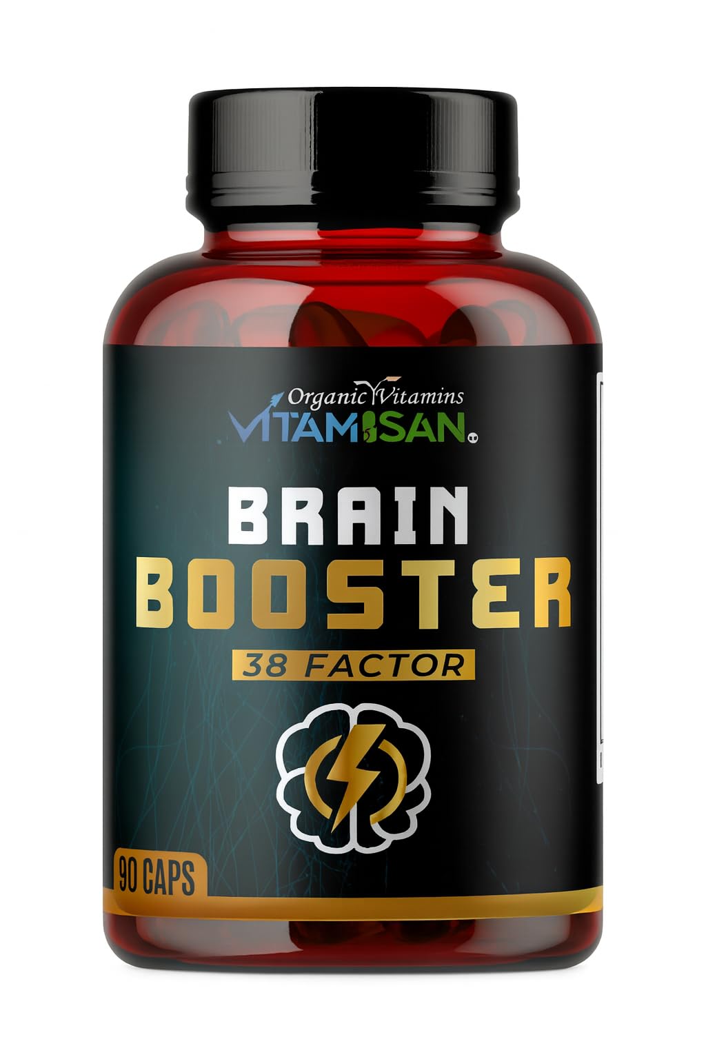 VITAMISAN Brain Booster 38 Factor Capsules, 90 Count