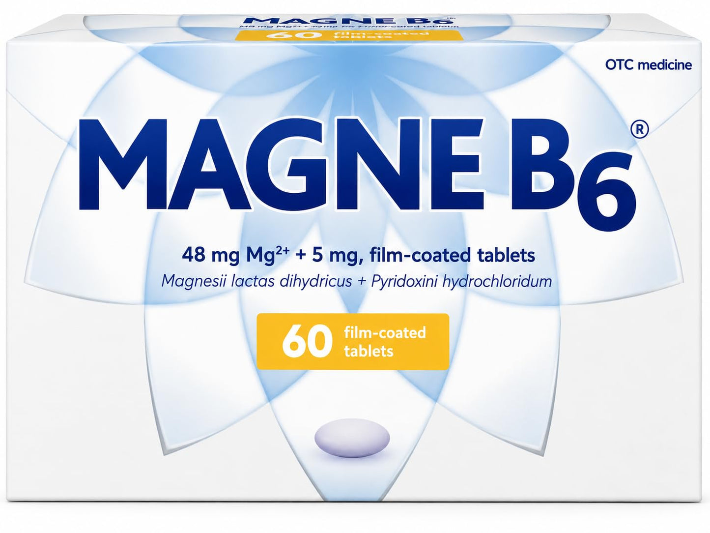 Sanofi Magne B6 Magnesium and Pyridoxine Coated Tablets, 60 Tablets