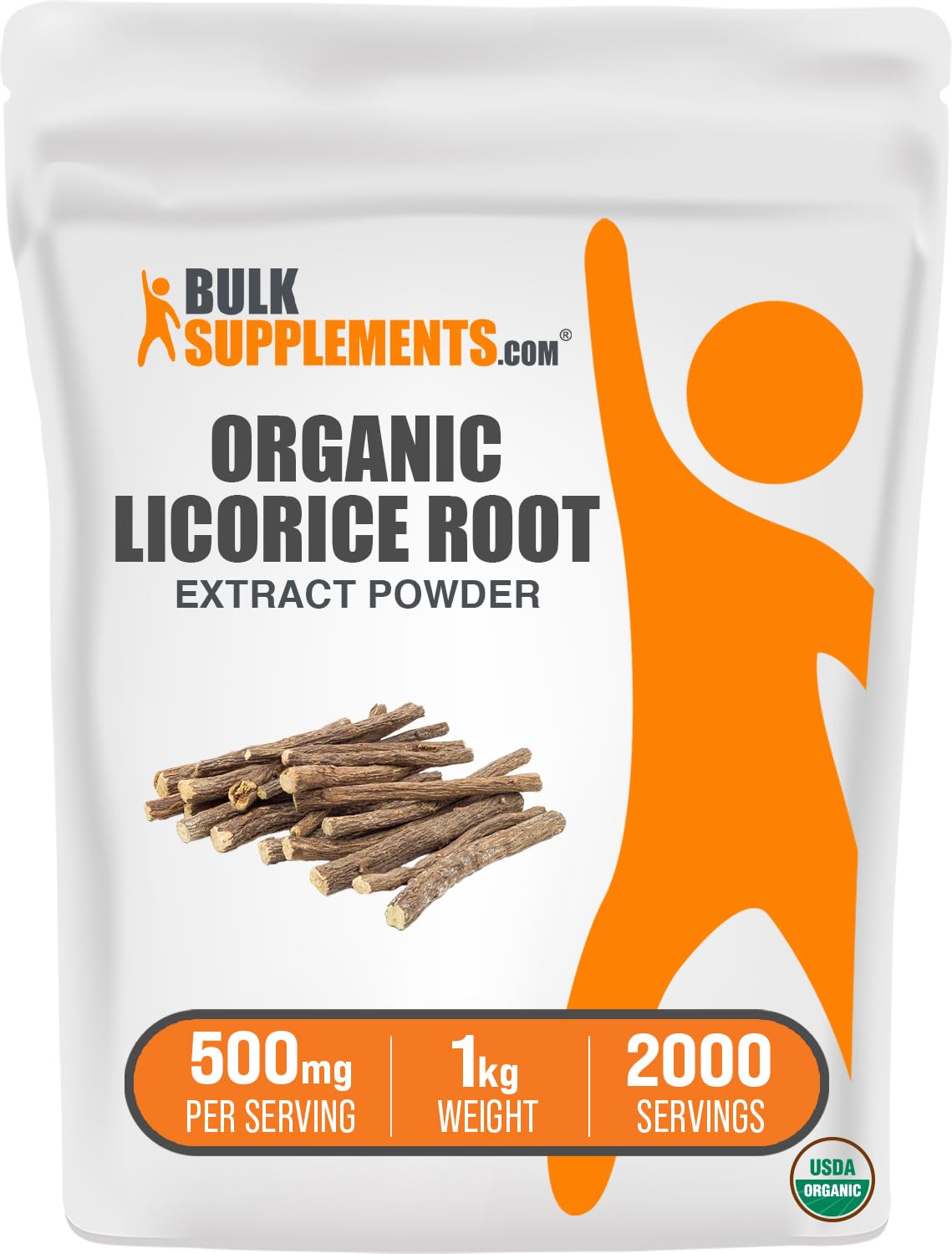 BulkSupplements Organic Licorice Root Extract Powder, 35.3 oz