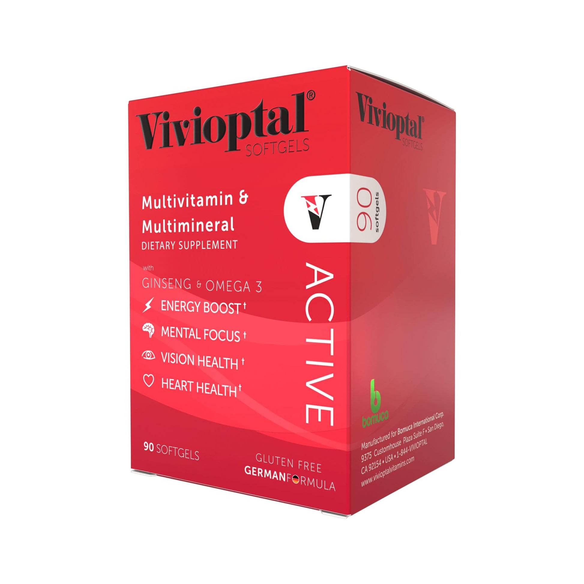 Vivioptal Vitamins Active Softgels 90 Count
