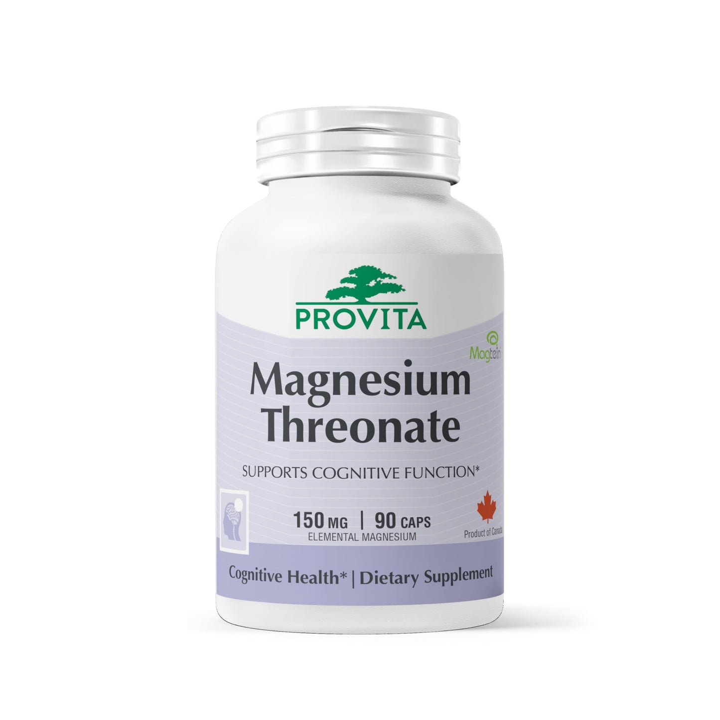PROVITA Magnesium L-Threonate Supplement Capsules 90 Count