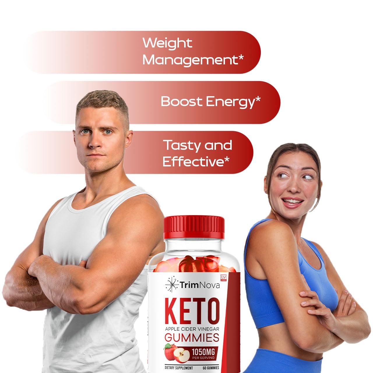 LIVORKA TrimNova Keto ACV Gummies, 60 Gummies