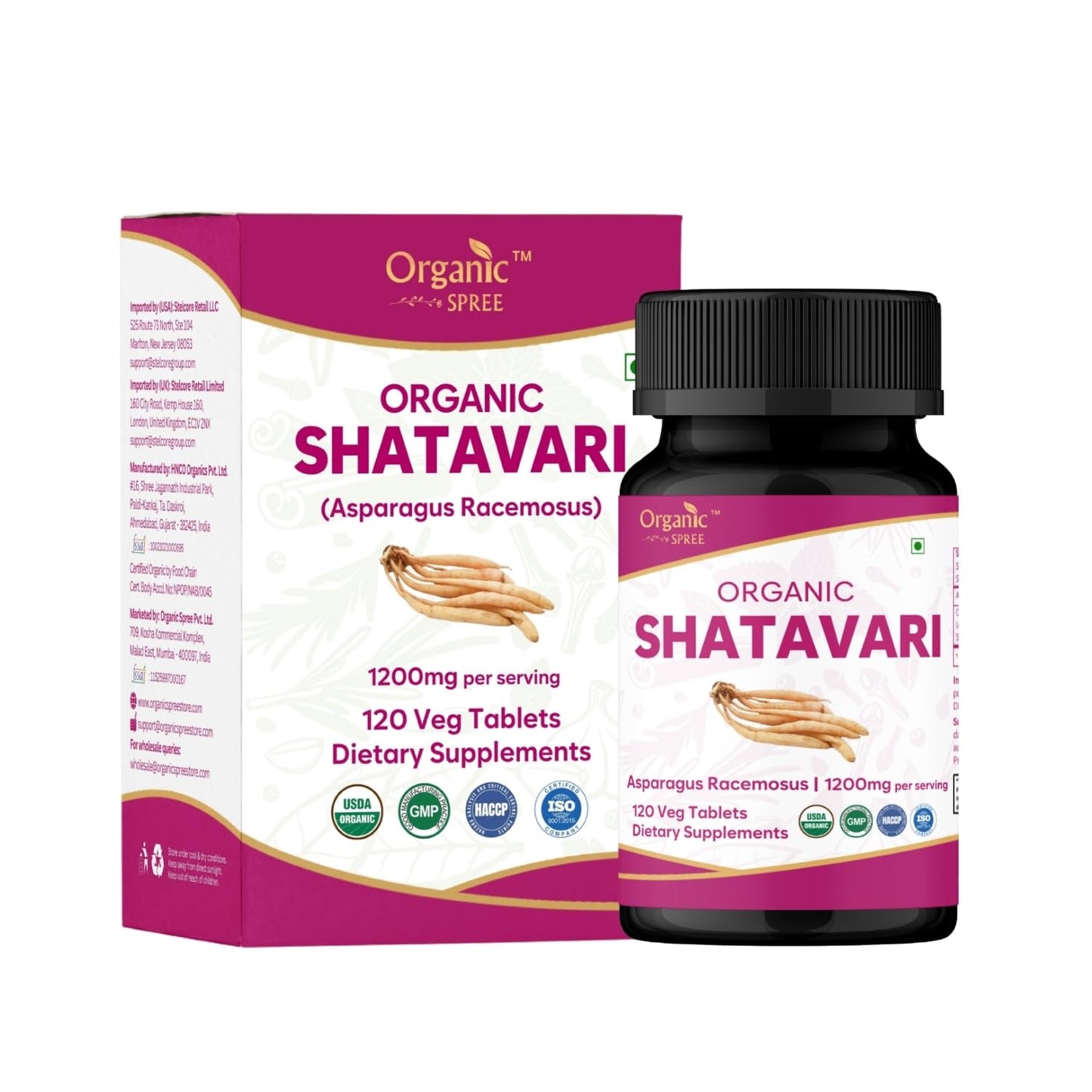 ORGANIC SPREE Shatavari Tablets 120