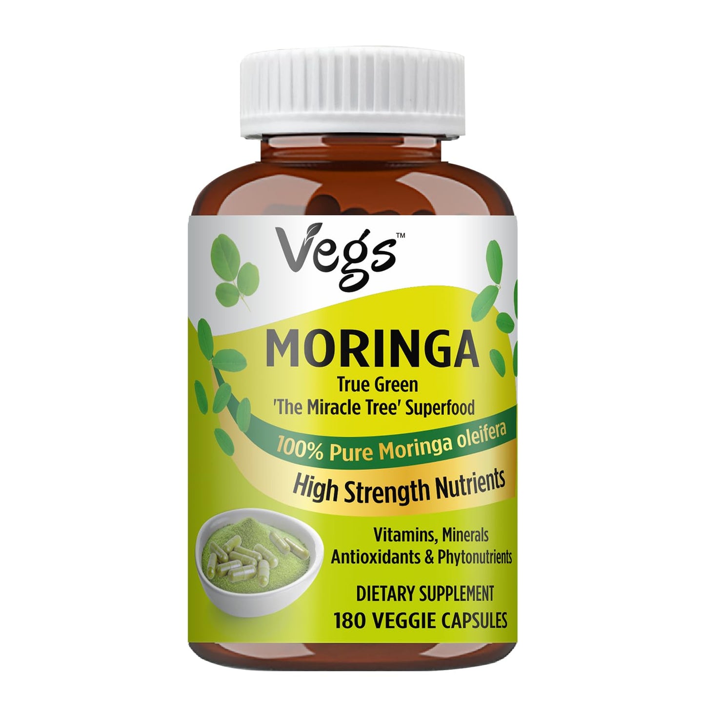 Vegs Moringa Capsules 180 Capsules