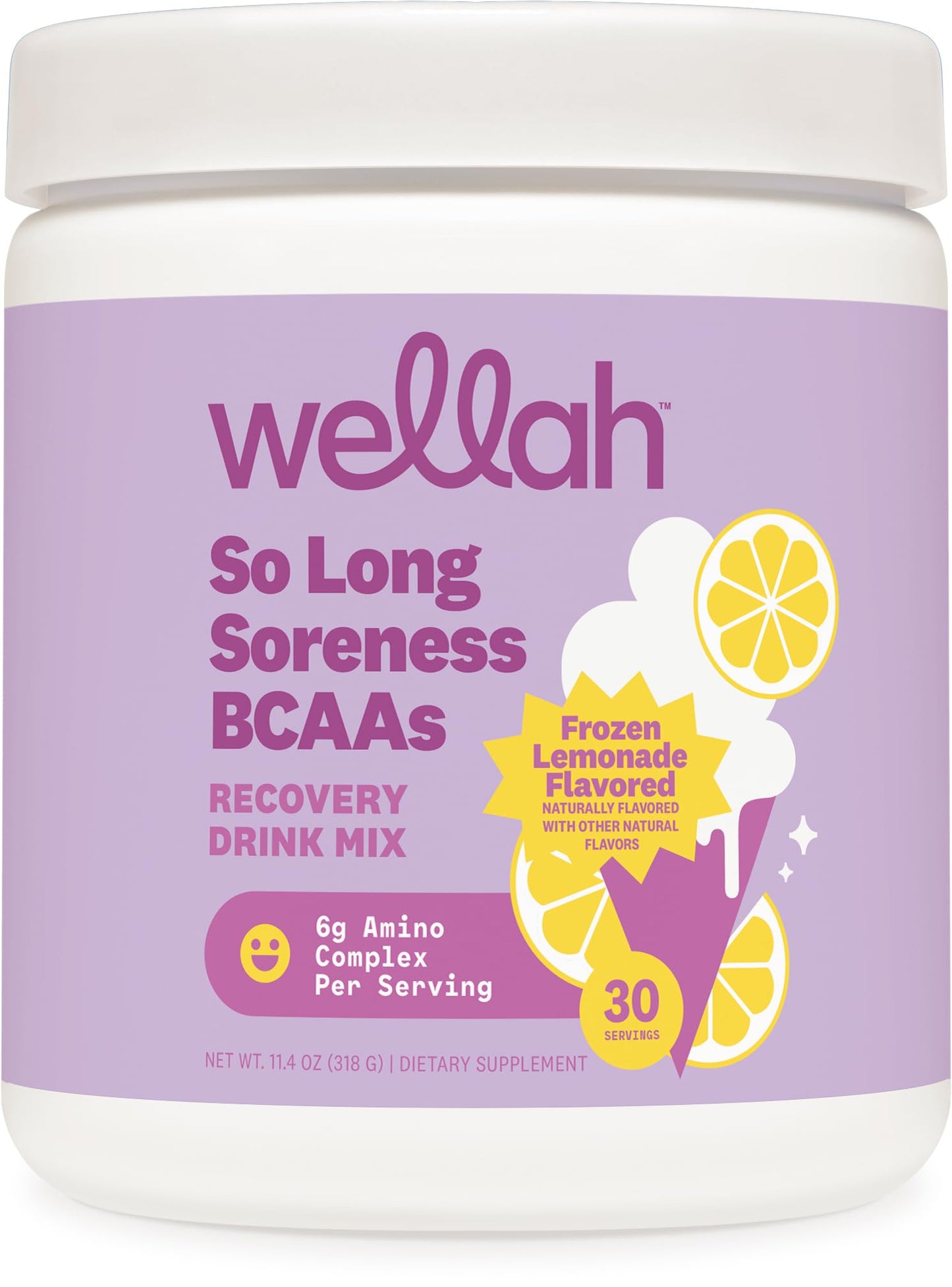 Wellah BCAAs Powder, 11.4 oz