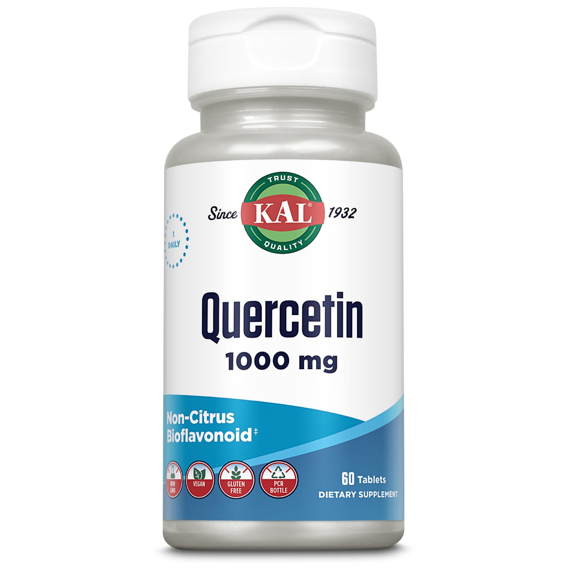 KAL Quercetin 1000mg Immune Support Supplement Tablet 60 Tablets