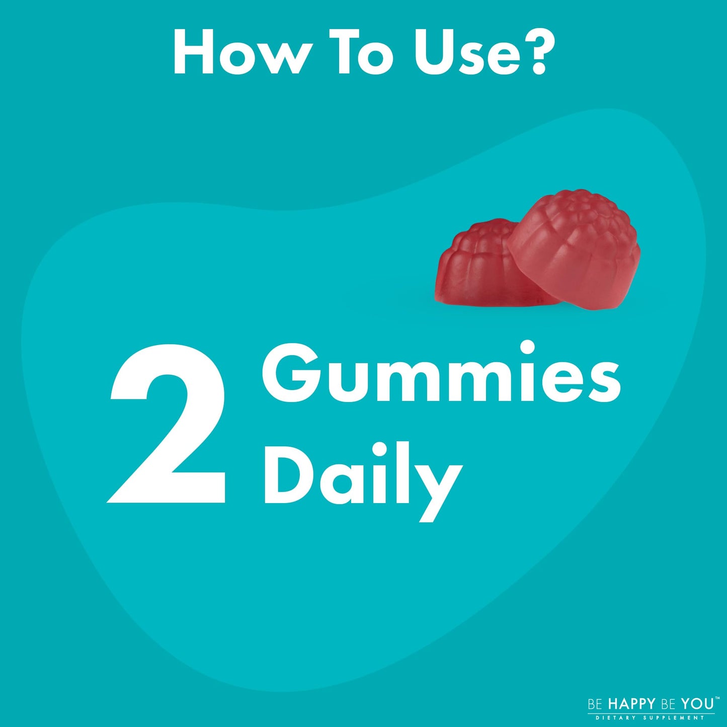 Be Happy Be You Focus Gummies NAD+ Brain Supplement with Phosphatidylserine, Alpha GPC Choline & Green Tea Extract – Memory & Focus Support – Strawberry, 90 Gummies