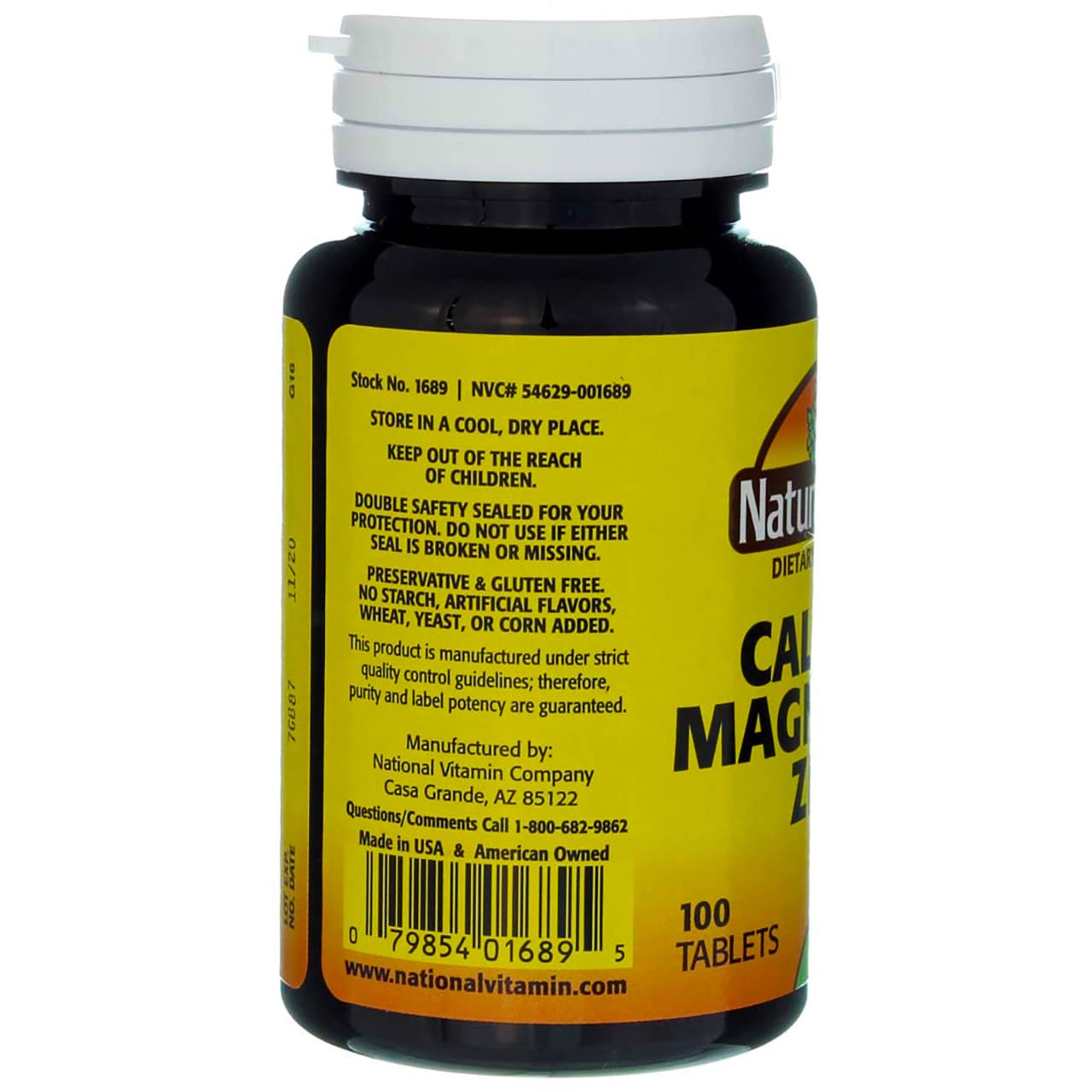 Nature's Blend Calcium Magnesium Zinc, 200 Tablets