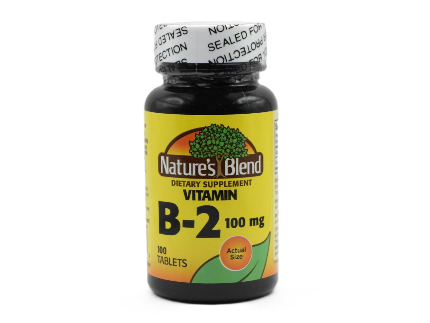 Nature's Blend Vitamin B-2 Riboflavin Tablet 100 mg, 100 Tablets