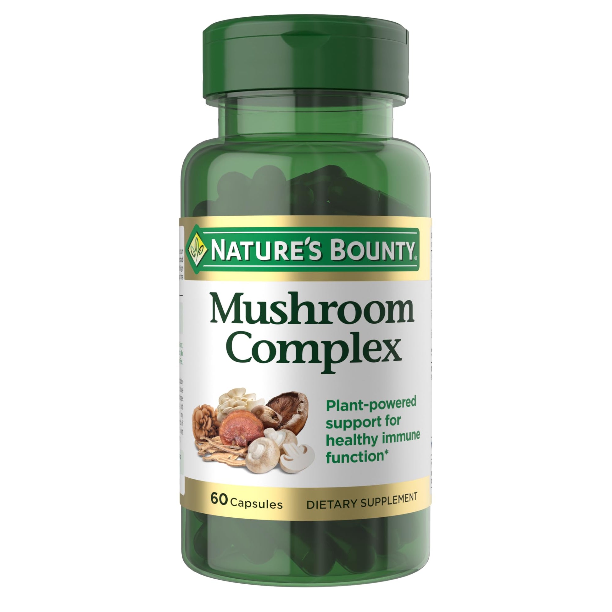 Nature's Bounty Mushroom Complex for Immune Support, 60 Capsules