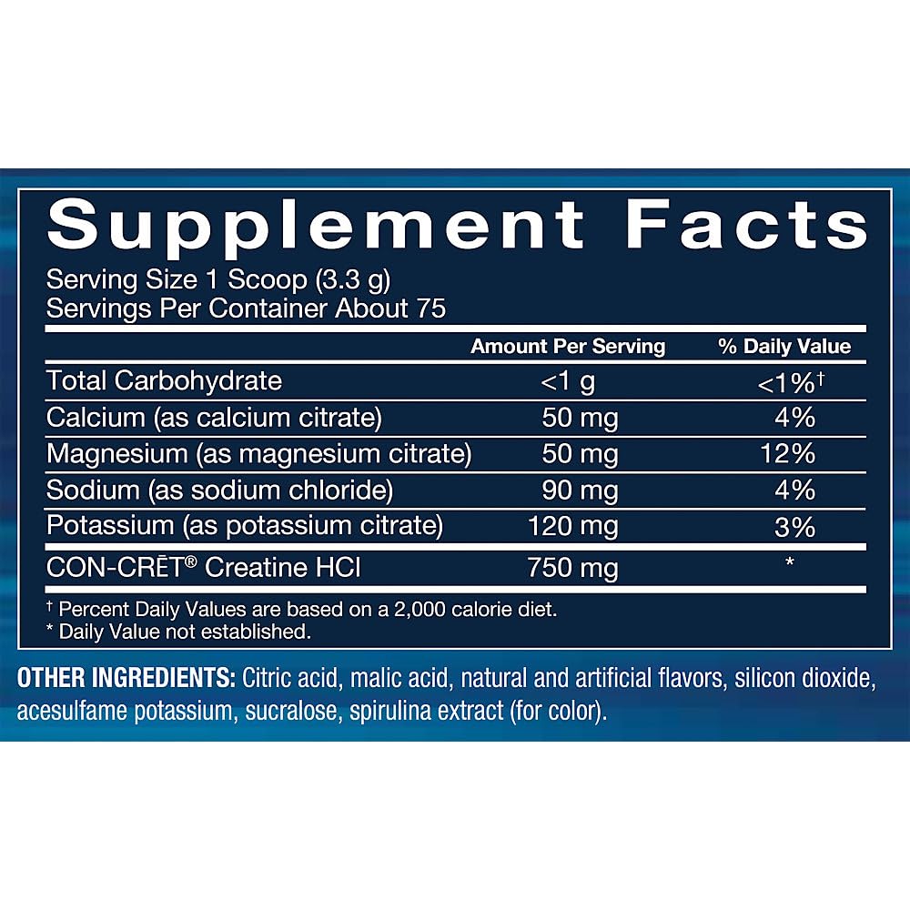 BodyTech Creatine HCl + Electrolytes Powder 75 Servings