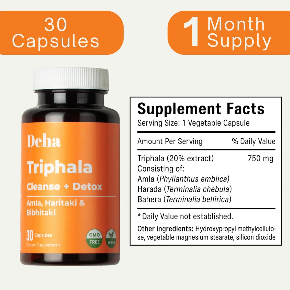 Deha Triphala Capsules 30 Count