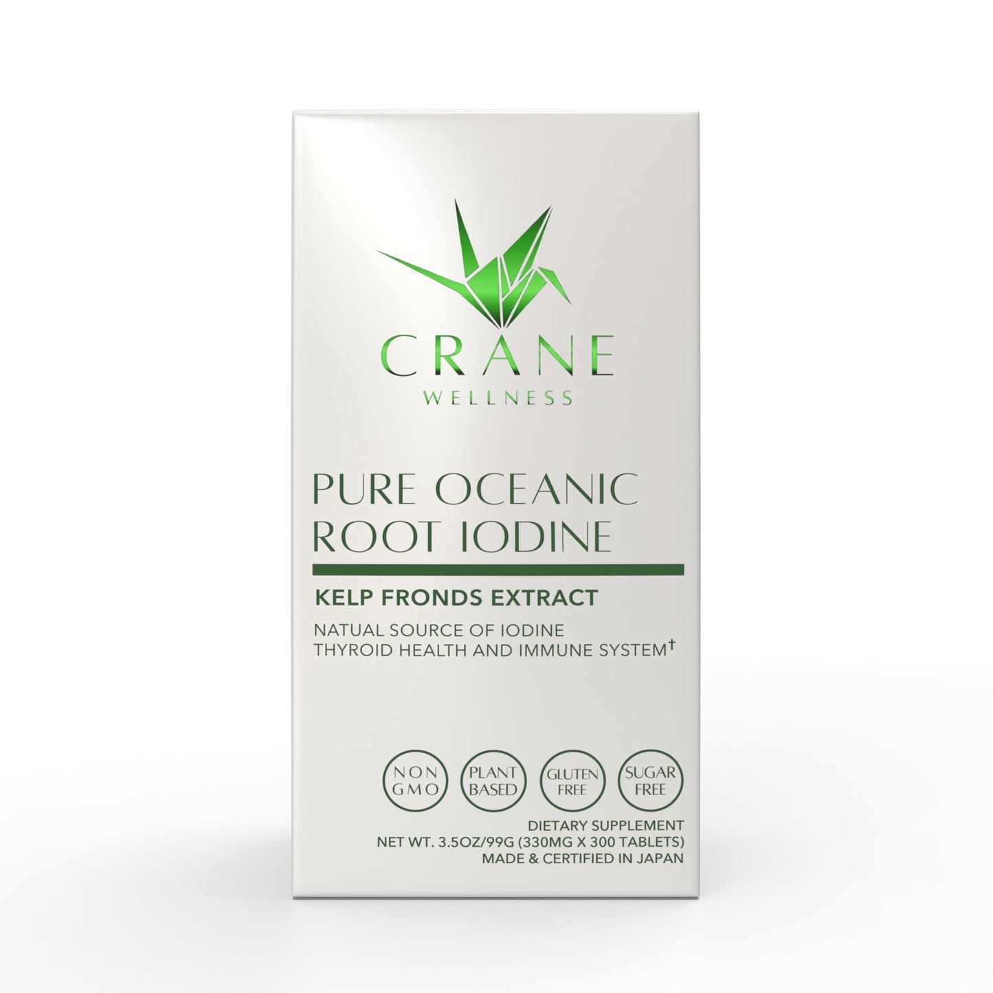 CRANE WELLNESS Pure Oceanic Root Iodine Tablets 1 Tablet