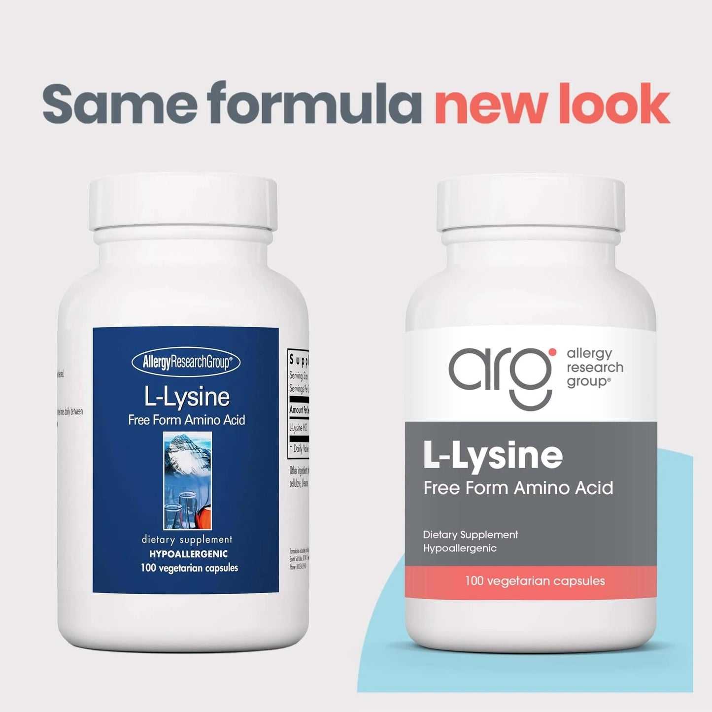 Allergy Research Group NutriCology L-Lysine 500 mg Capsules, 100 Capsules