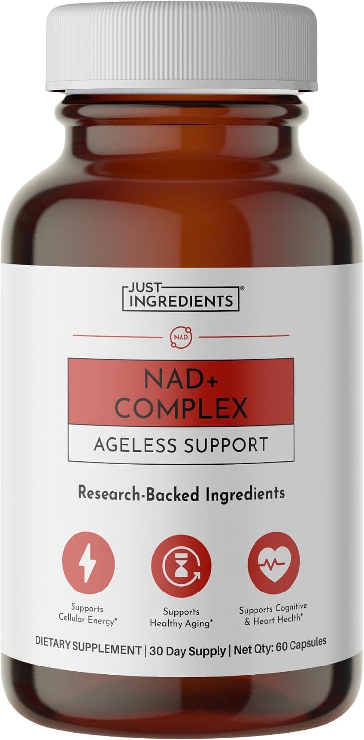 JUST INGREDIENTS NAD+ Supplement 60 Capsules