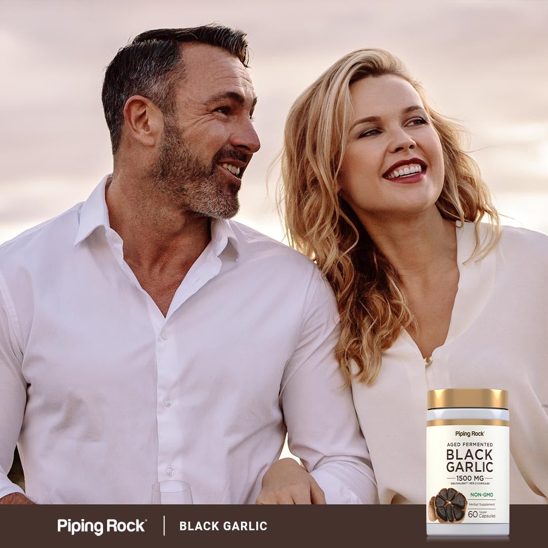Piping Rock Black Garlic Supplement Capsule 60 Count