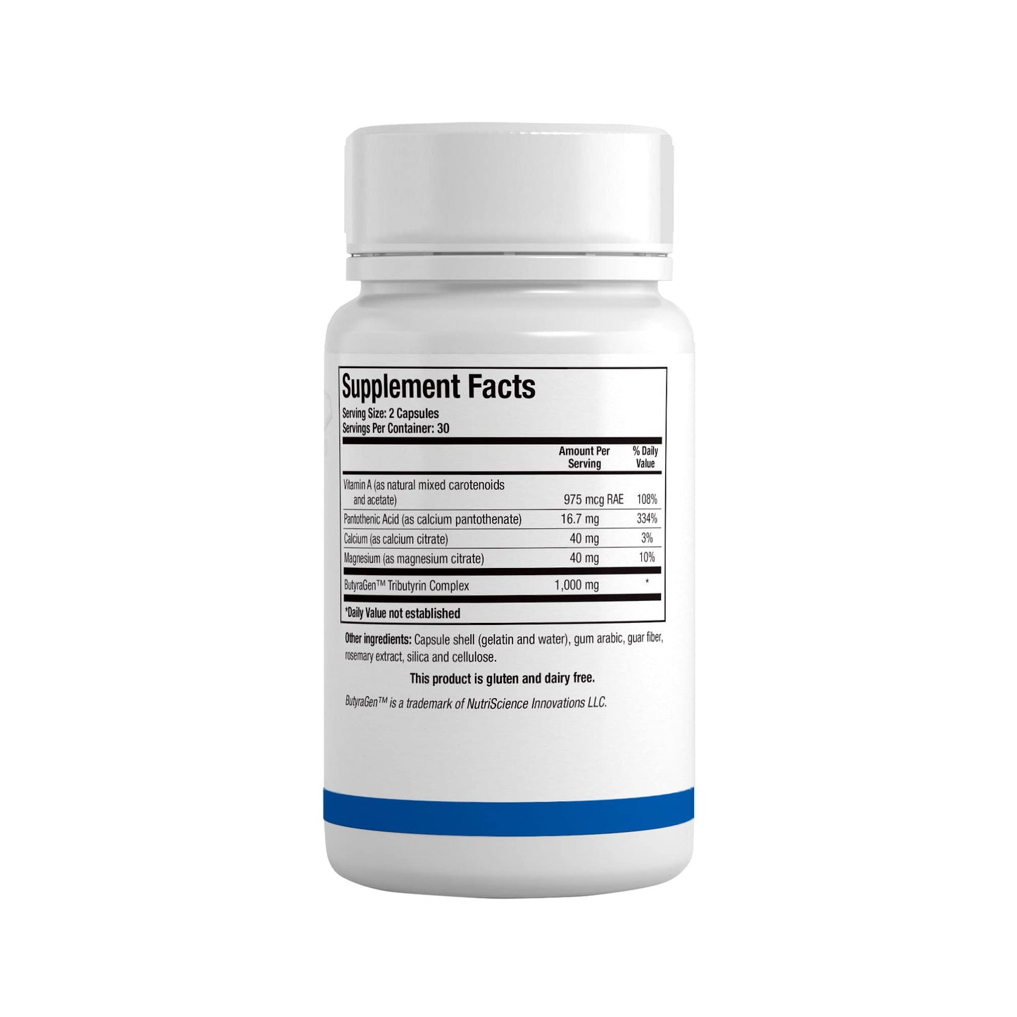Biotics Research Butyric Cal Mag Intestinal Support Capsule, 60 Count