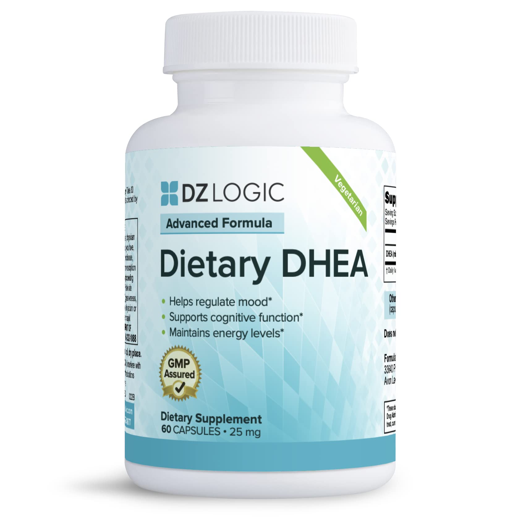 Dzugan PhysioLogic Dr. Dzugan's Advanced DHEA Formula 25mg Capsules, 60