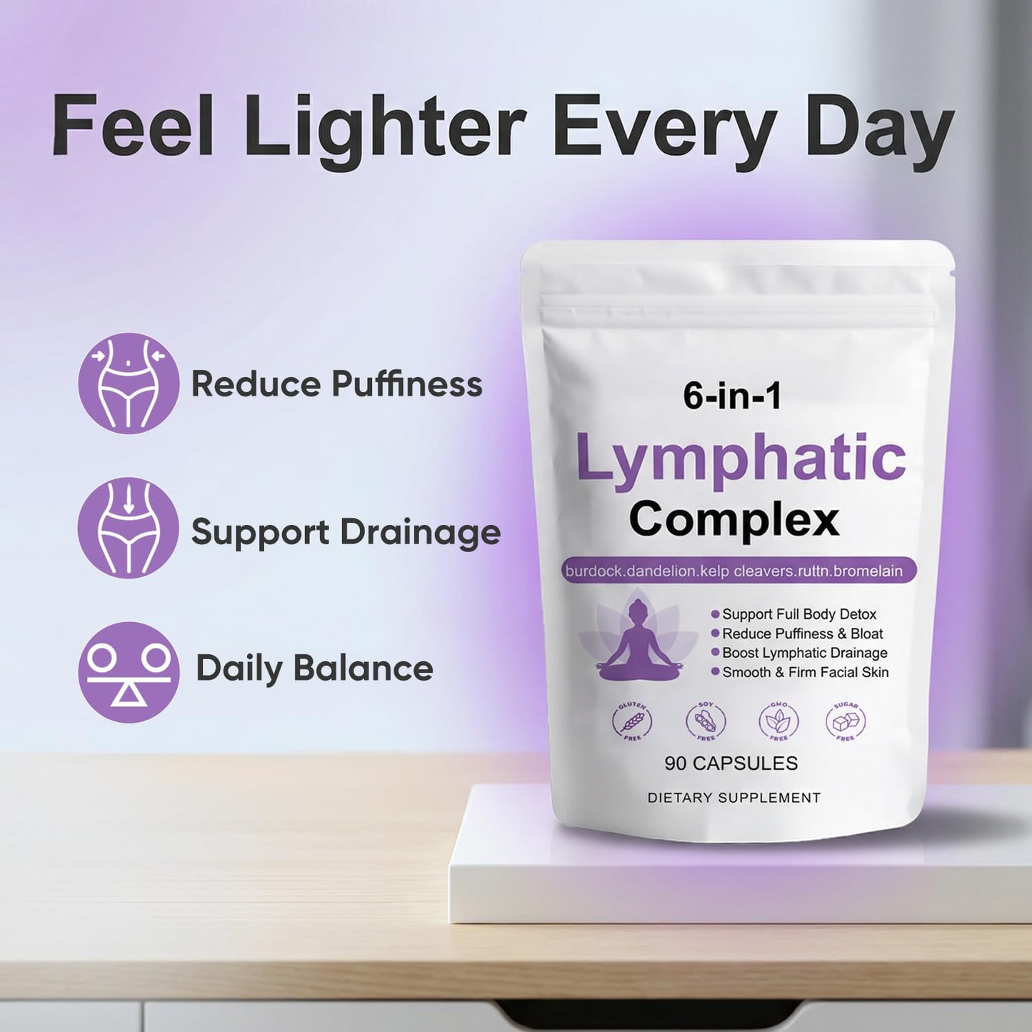 Peehss Lymphatic Complex 6 in 1 Capsules 60 Count
