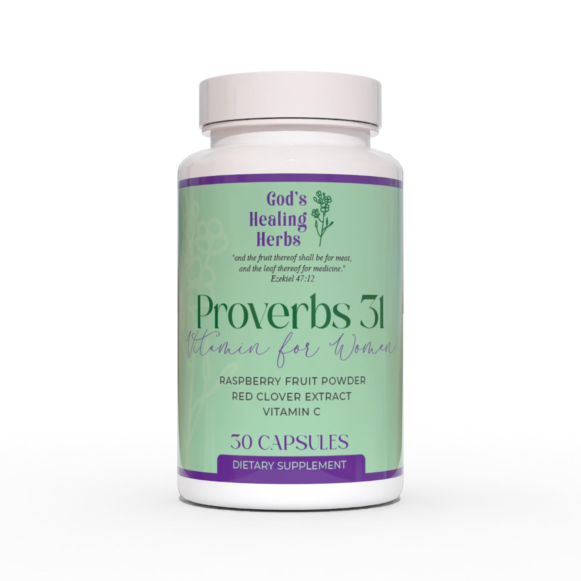 God's Healing Herbs Proverbs 31 Vitamin for Women Capsules, 30 Count